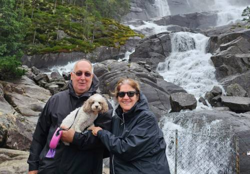 Roger, Le, and Jolie in Norway